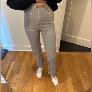 A.P.C. Striped Black and White Pants